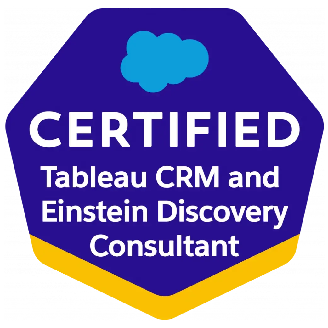 Tableau CRM and-Einstein Discovery Consultant